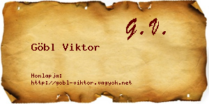 Göbl Viktor névjegykártya