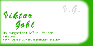 viktor gobl business card